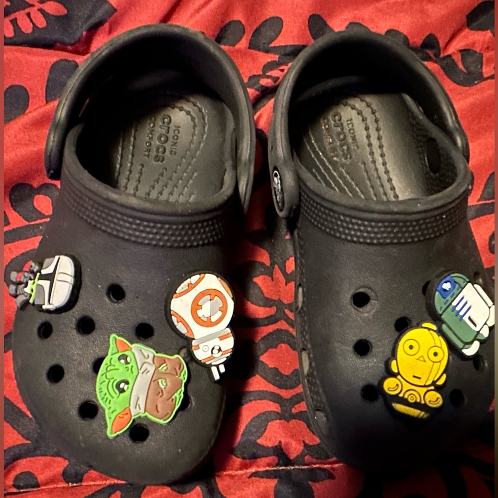 Toddler size 8 crocs!